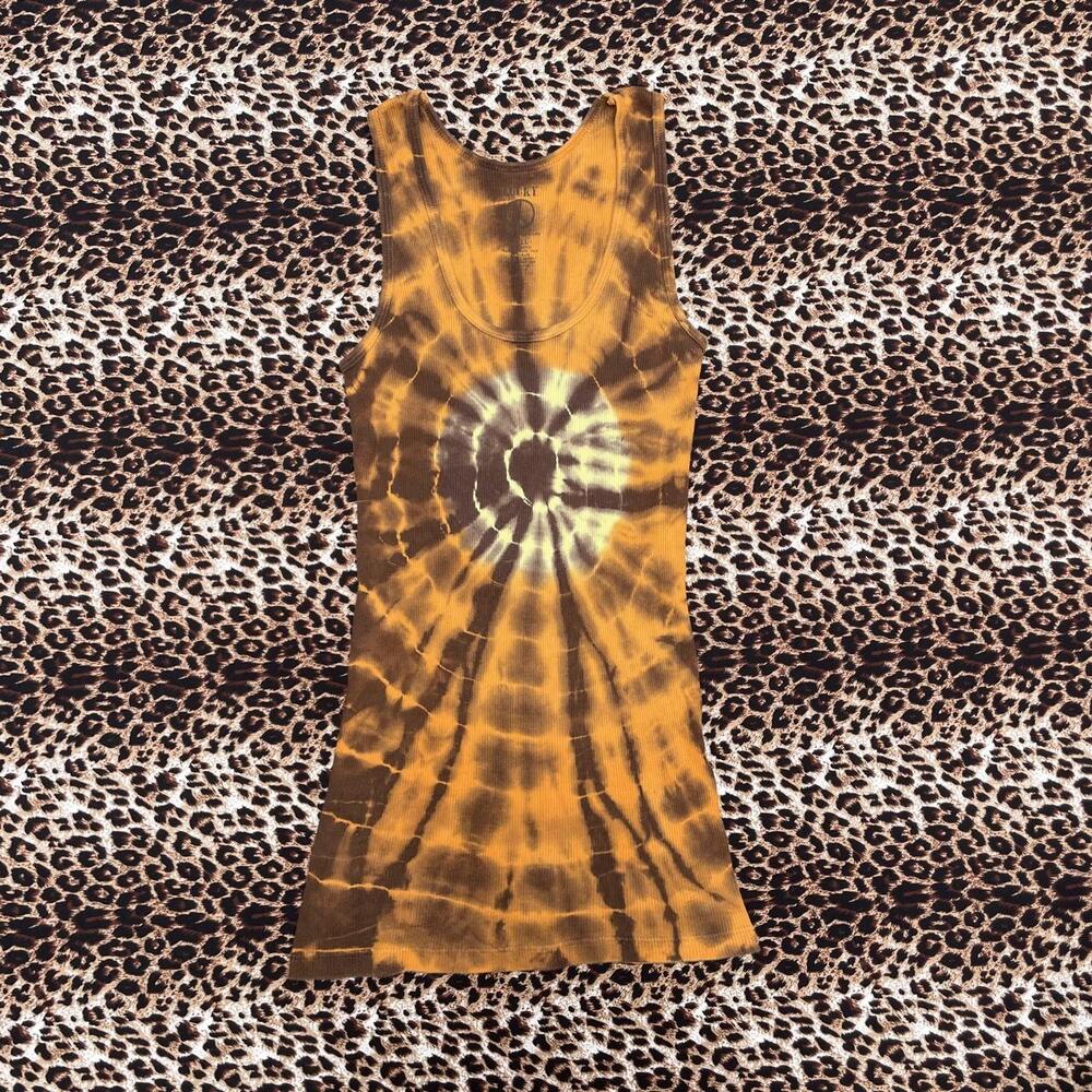 earth hippie tie dye tank top